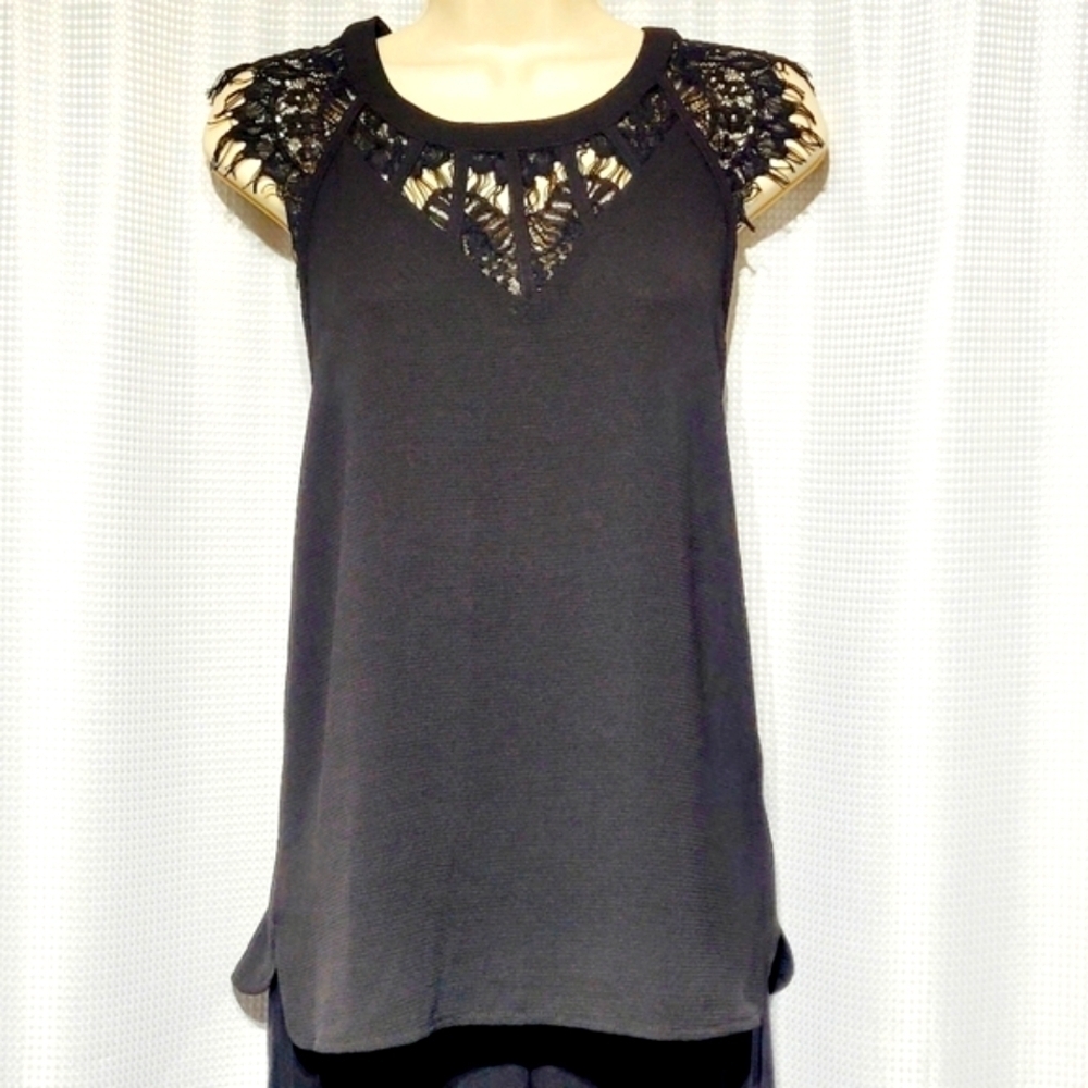 NWT 41 Hawthorn Eyelash Lace Blouse (S)